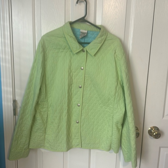 White Stag Women's  Lined Quilted Snap Close Jacket size Xl - Picture 2 of 8